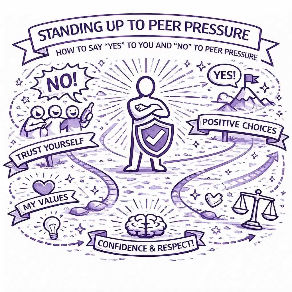 Skill 6 Standing Up to Peer Pressure–How to Say “yes” to You and “No” to Peer Pressure.